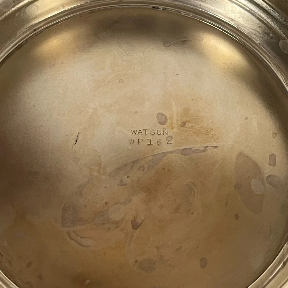 VTG Watson WP104 Silver Plate Footed Fruit Bowl 9